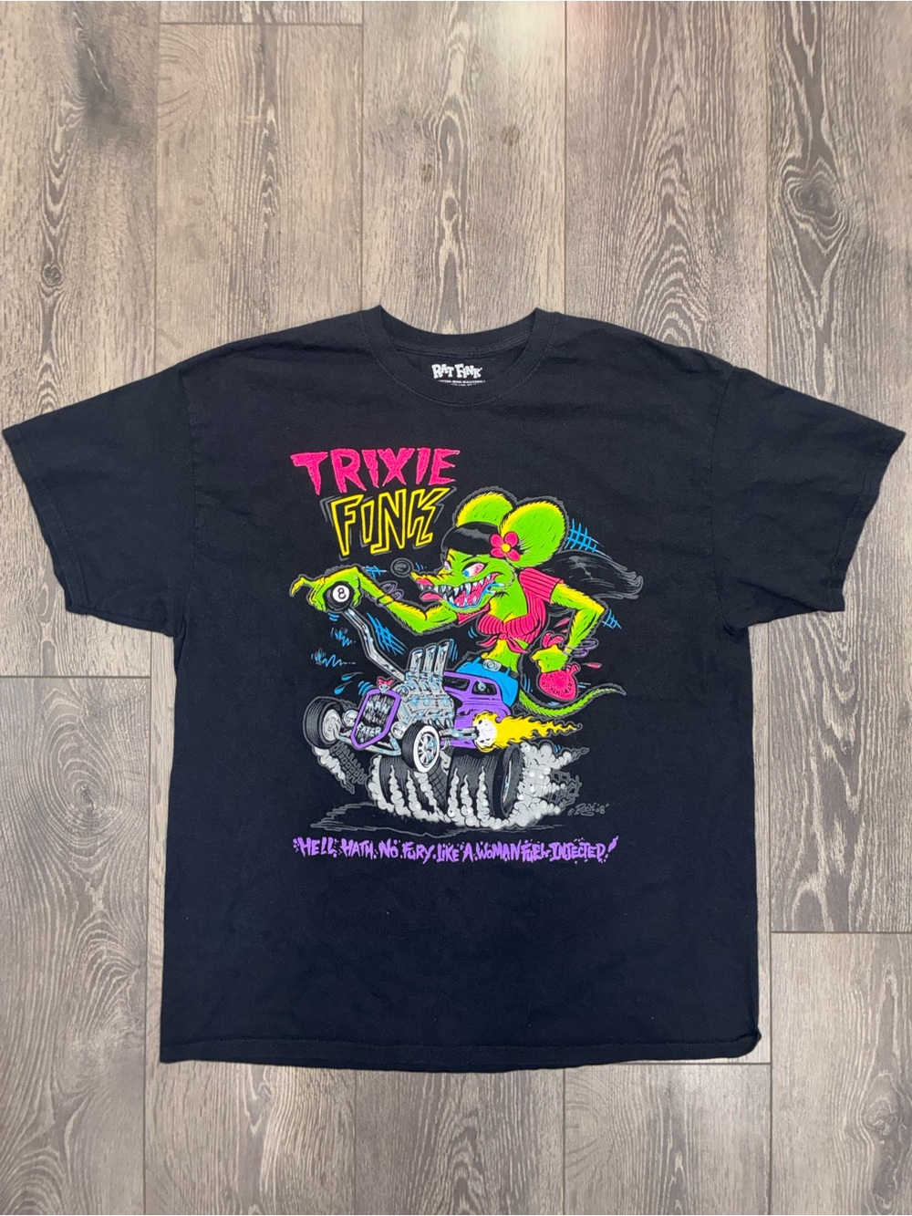 Trixie Funk Unisex XL Black Graphic Tee Ed “Big Daddy” Roth Rat Fink
